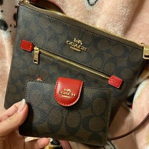 Coach crossbody and wallet